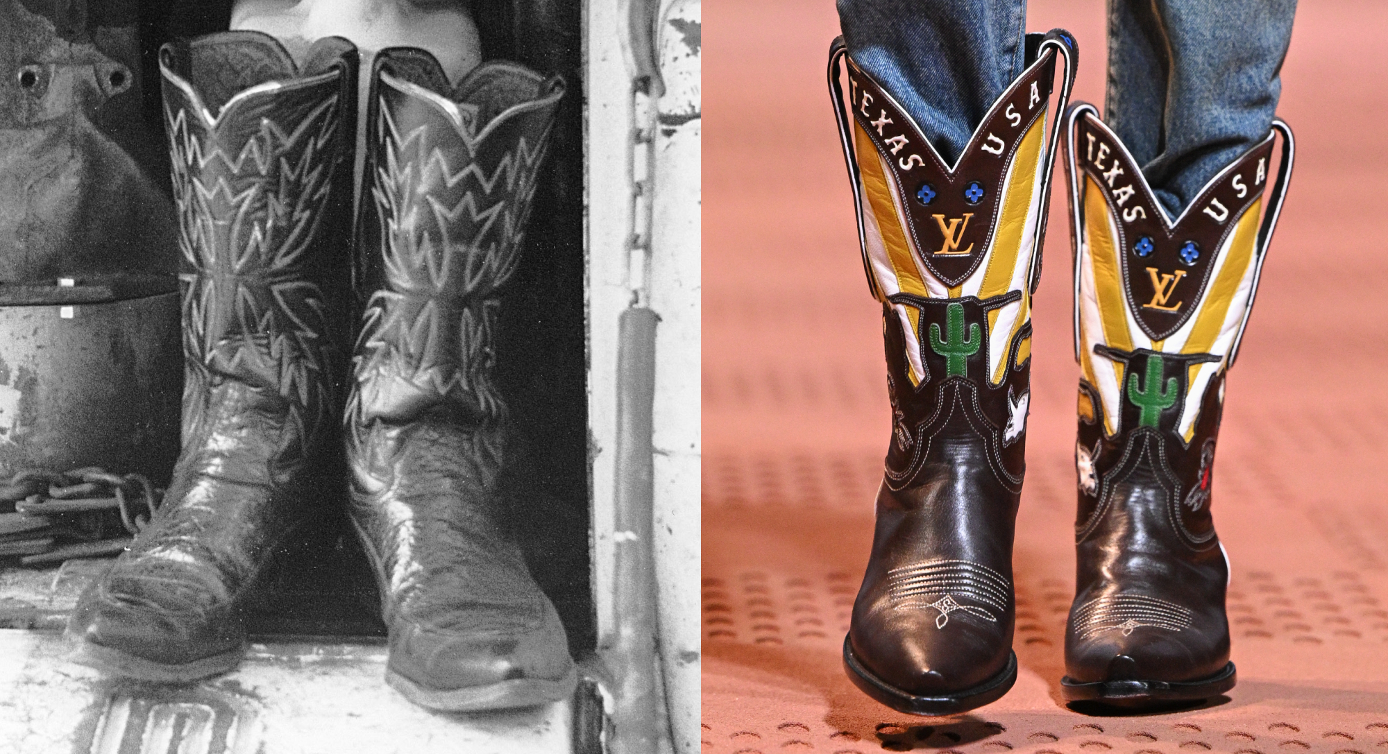 The evolution of the cowboy boots. Louis Vuitton cowboy boots.