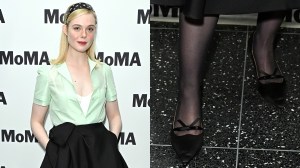 Elle Fanning, ballet flats, balletcore, Shushu Tong, 'A Complete Unknown,' screening, New York