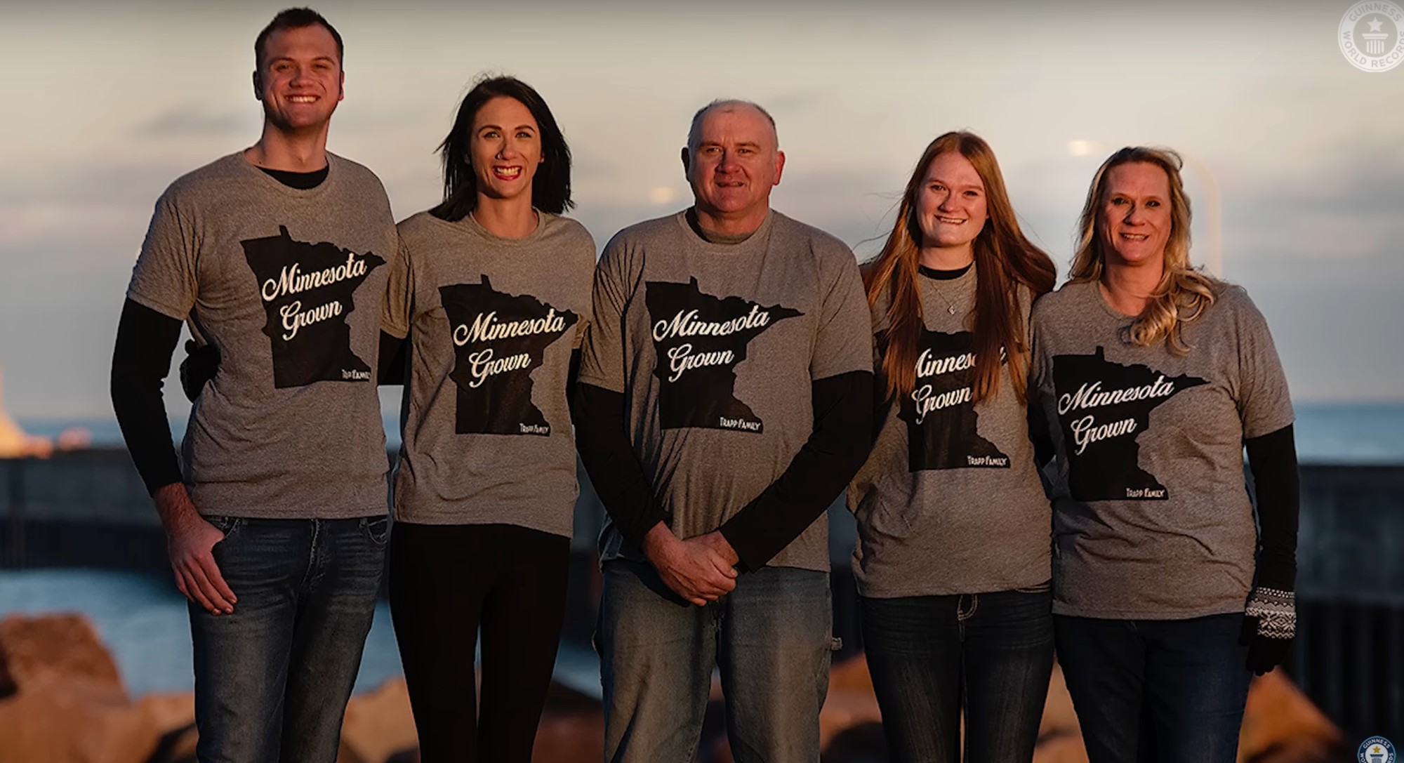 The Trapp family, named by Guiness World Records in 2022 as the World's Tallest Family.