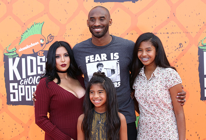 Kobe Bryant, Vanessa Laine, Gianna Maria-Onore Bryant, and Natalia Diamante BryantNickelodeon Kids' Choice Sports Awards, Arrivals, Los Angeles, USA - 14 Jul 2016