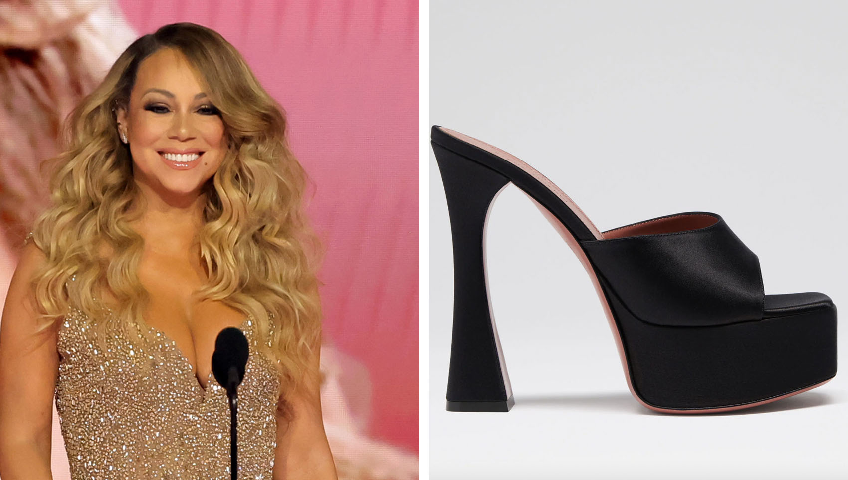 mariah carey, amina muaddi heels