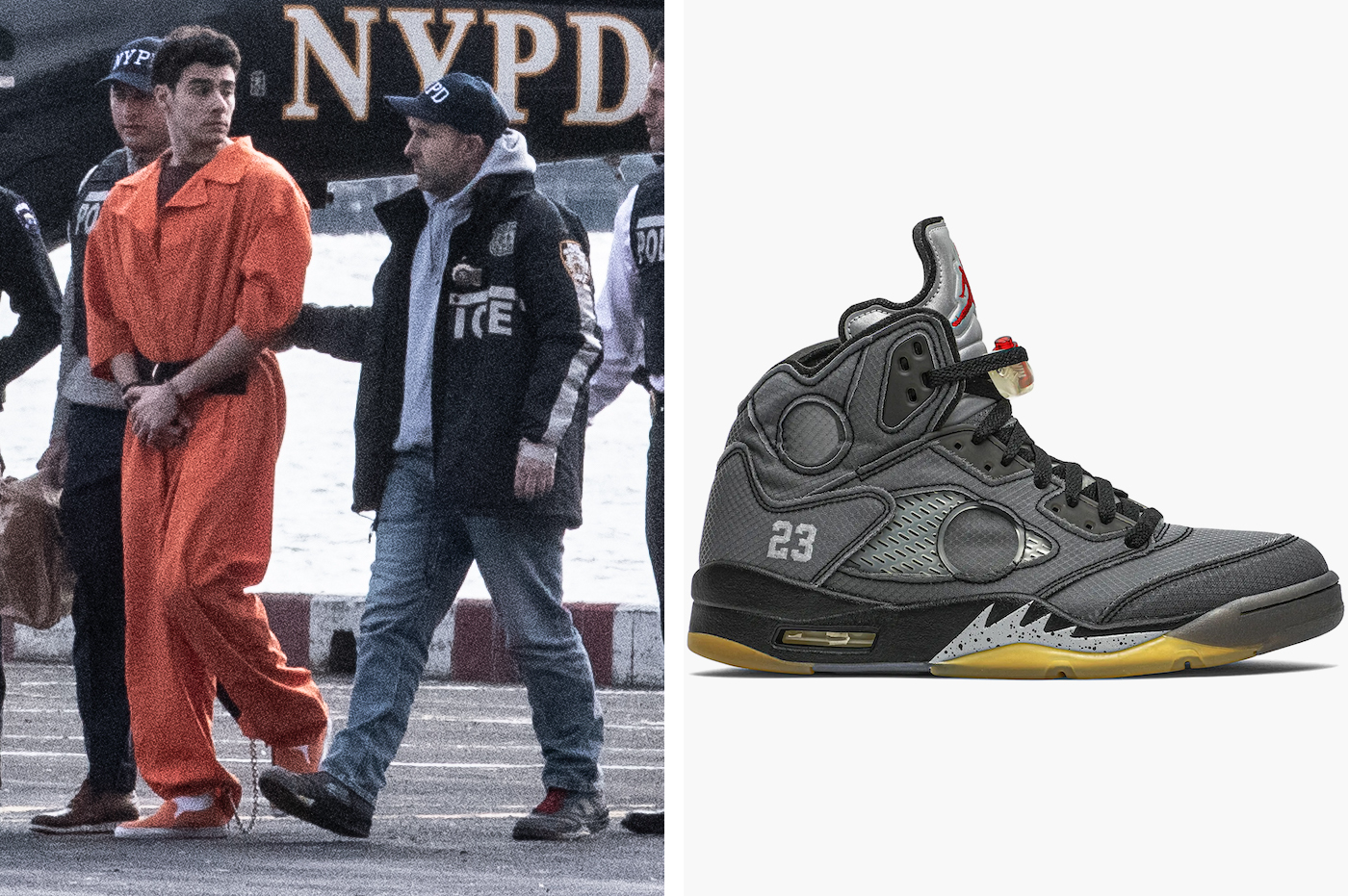 NYPD Officer Off-White Air Jordan 5 Luigi Mangione