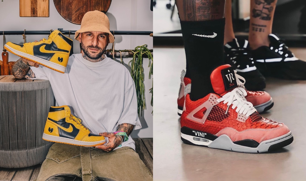 The Shoe Surgeon, custom Off-White x Air Jordan 4 sneakers